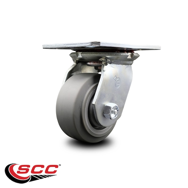 4 Inch Heavy Duty Top Plate Thermoplastic Swivel Caster with Roller Bearing SCC